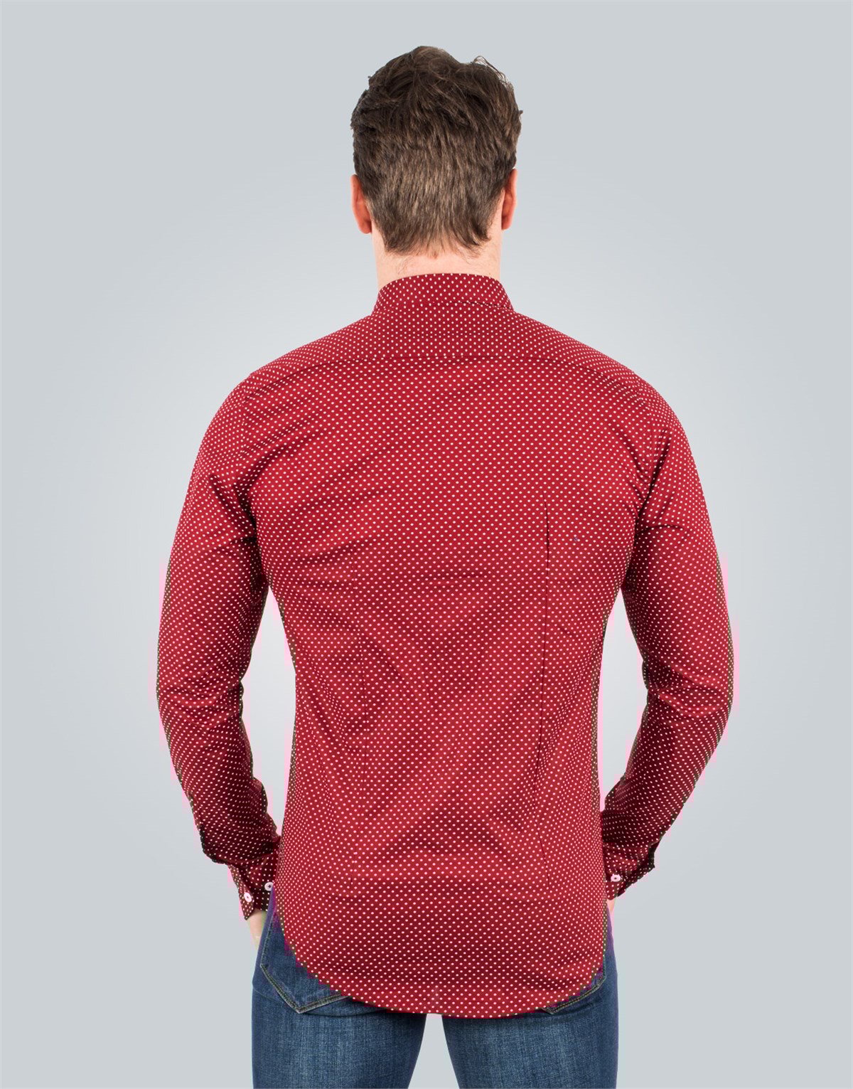 SLIM FIT LONG SLV ZARIBOR   GÖMLEK SLIM FIT PRINTED - SIMPLE