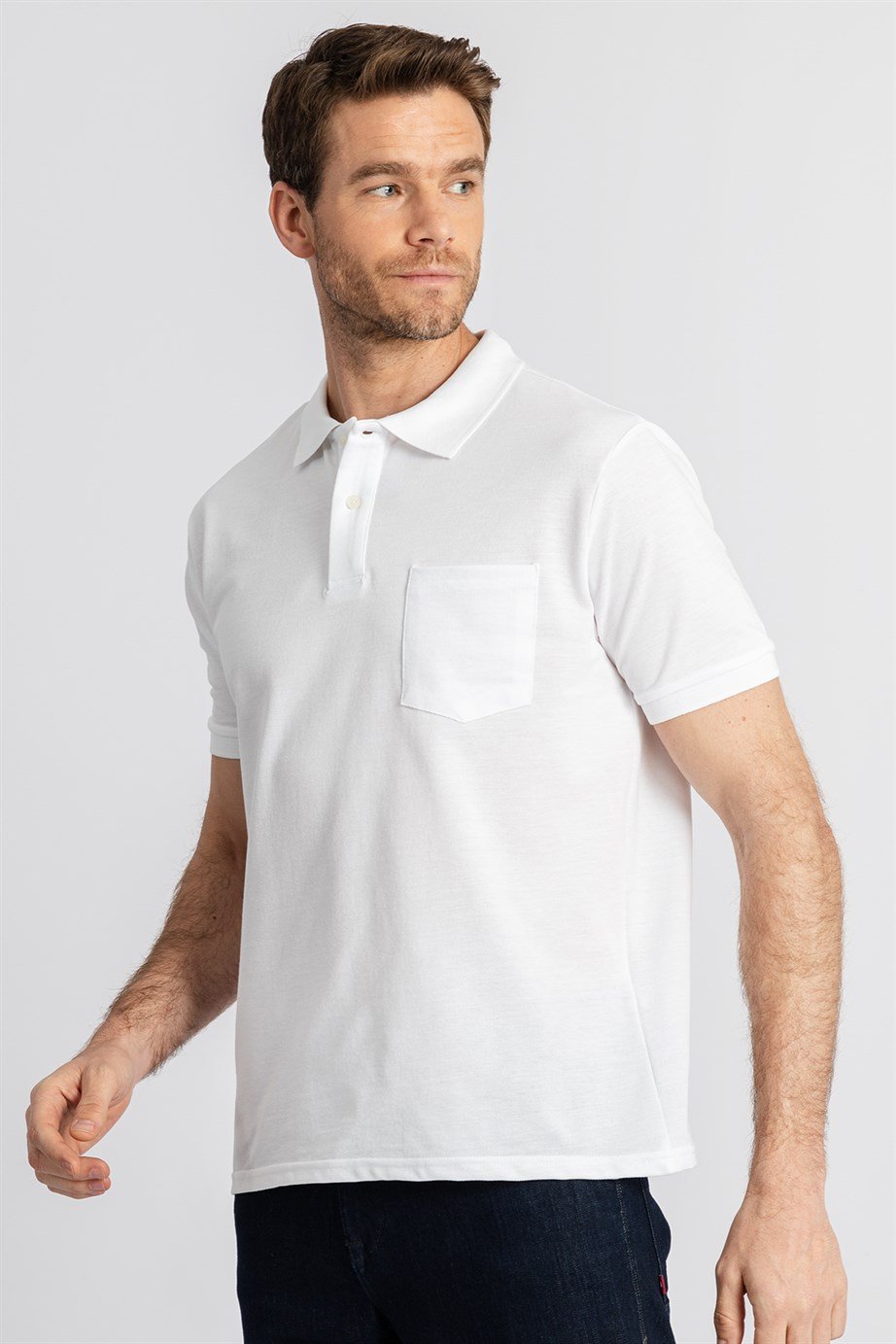 CLASSIC FIT PLAIN PIQUE T-SHIRT 81/1   TİŞÖRT CLASSIC FIT T-SHIRT
