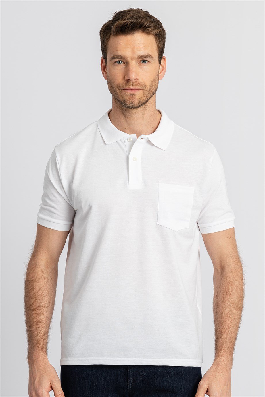 CLASSIC FIT PLAIN PIQUE T-SHIRT 81/1   TİŞÖRT CLASSIC FIT T-SHIRT