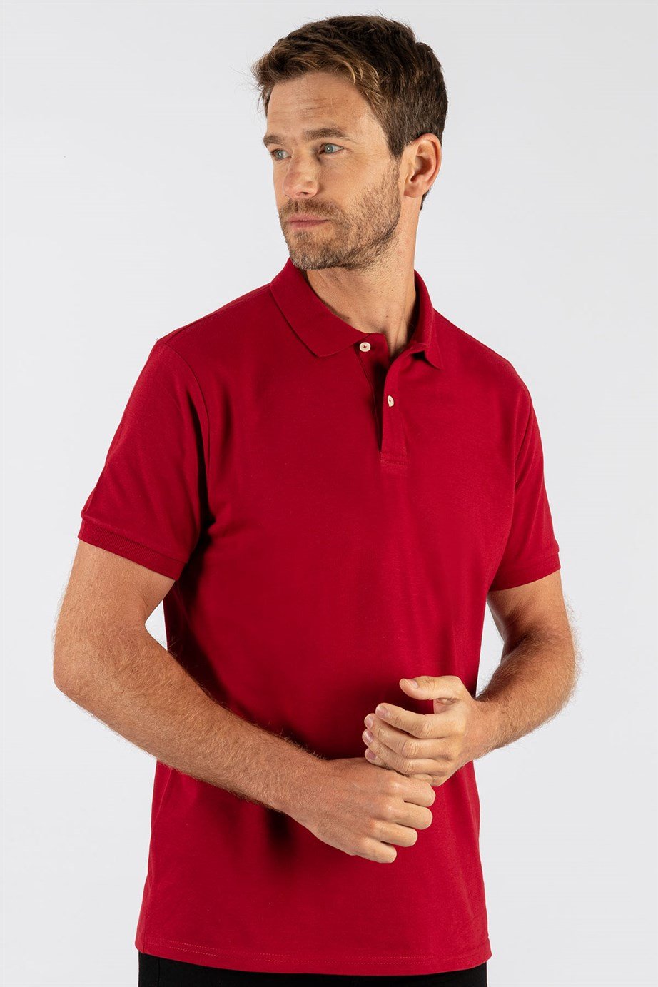 Classic  Fit Rahat Kesim Polo Yaka  Düz Pike T-Shirt