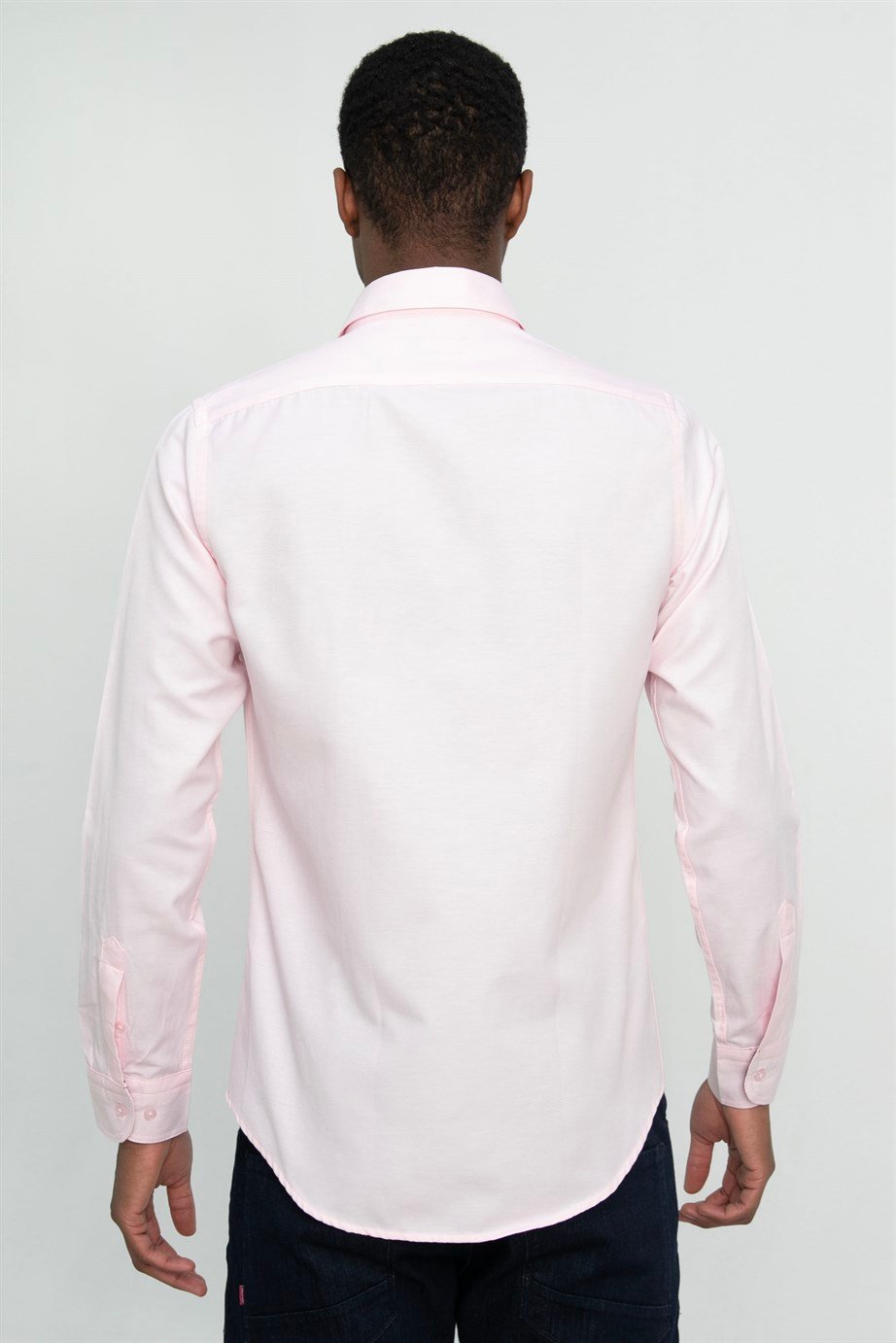 Slim Fit Pamuklu Kolay Ütü Düz Erkek Gömlek