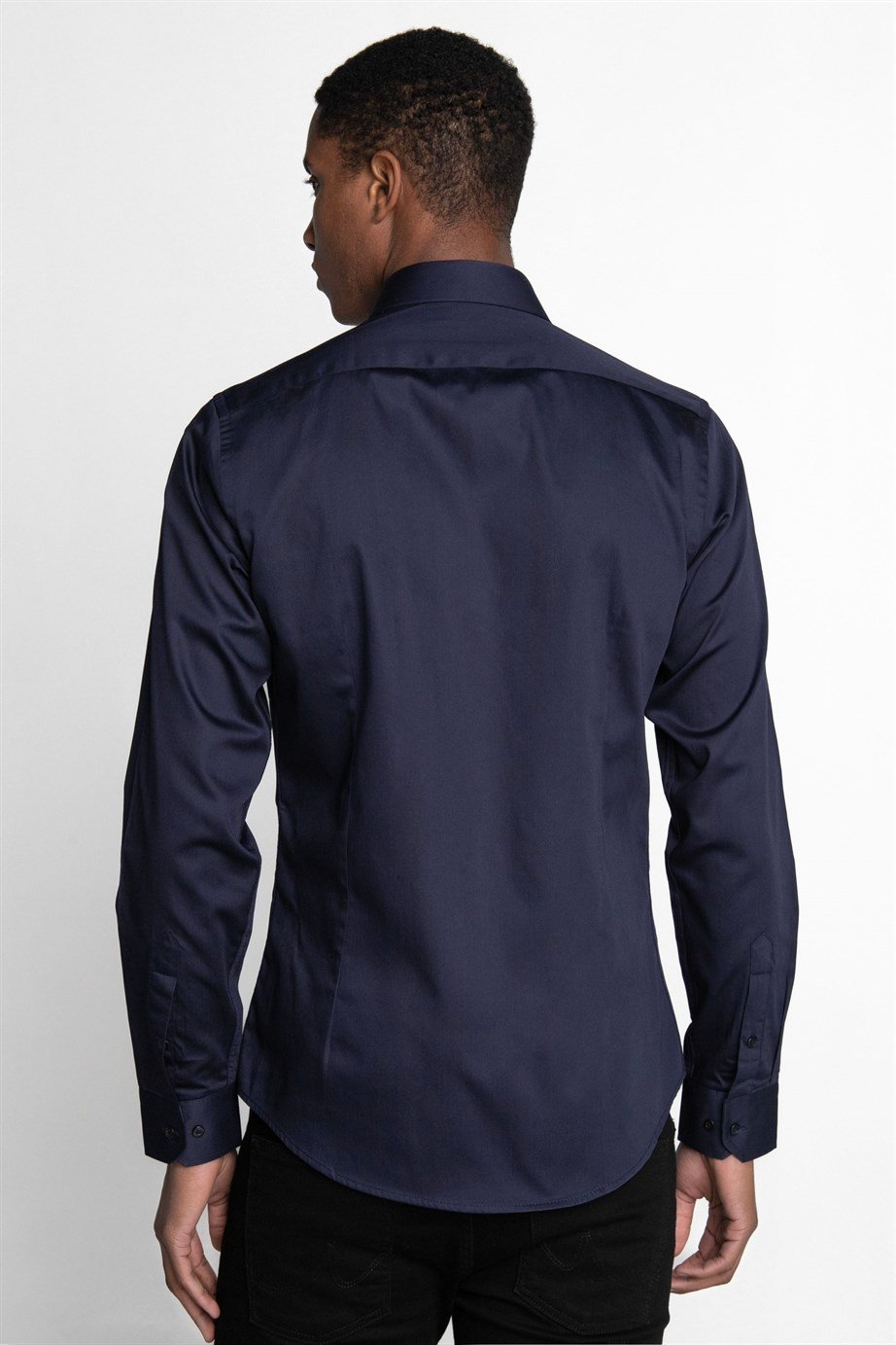 Slim Fit Koton Saten Premium Seri Erkek Gömlek