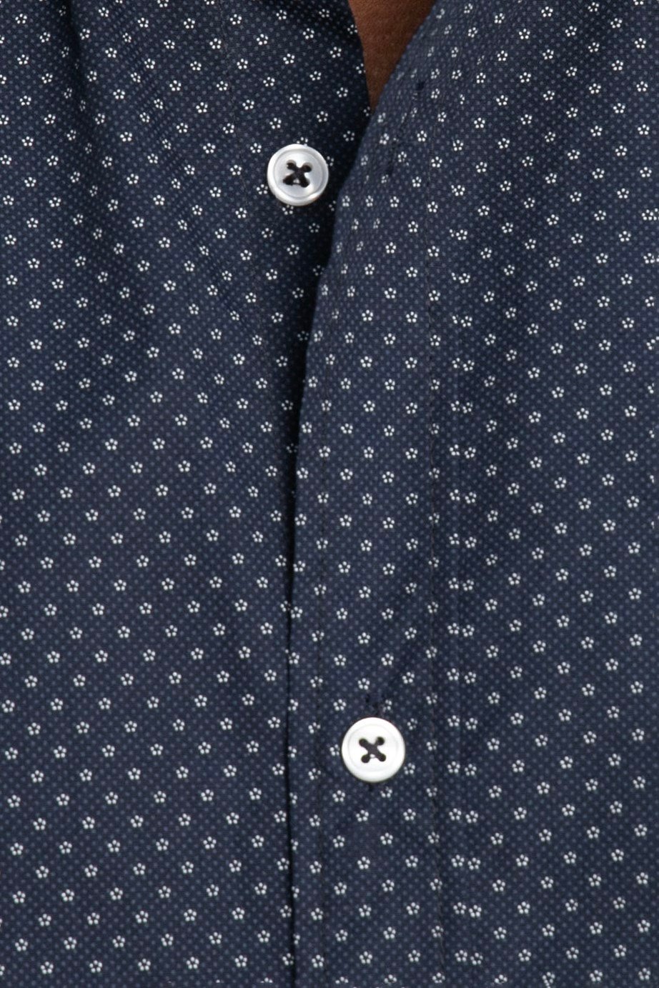 Slim Fit Dar Kesim Pamuklu Kolay Ütülenebilir Desenli Erkek Gömlek