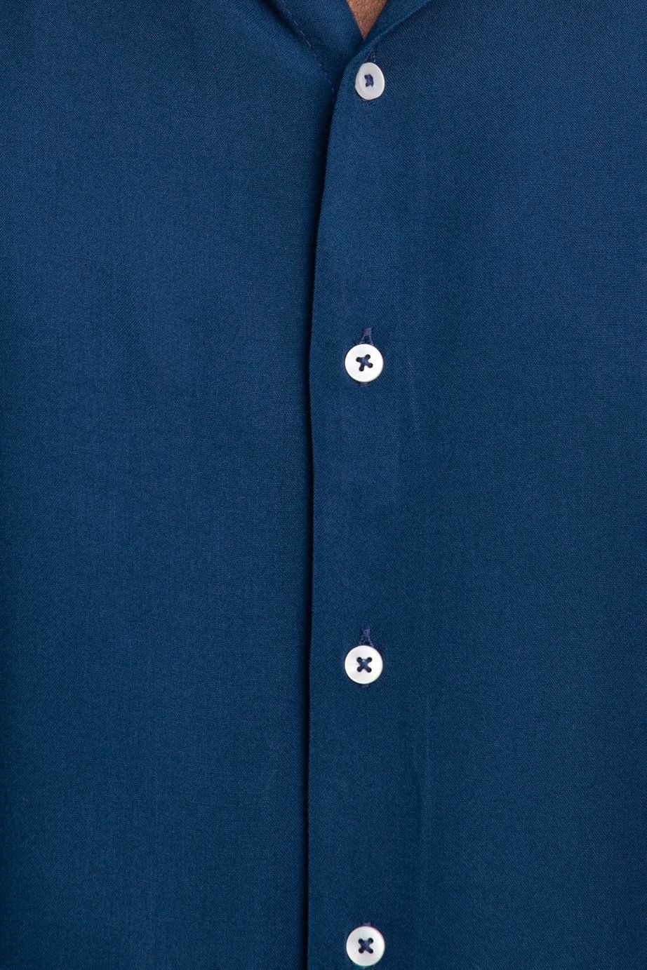 Slim Fit Dar Kesim Uzun Kol Dökümlü Viskon Şık Erkek Gömlek