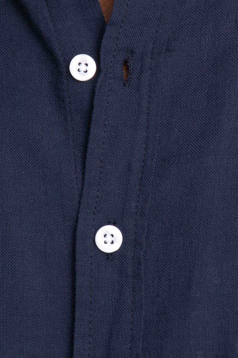 Slim Fit Uzun Kol Biyeli Yaka Düğmeli Keten Erkek Gömlek