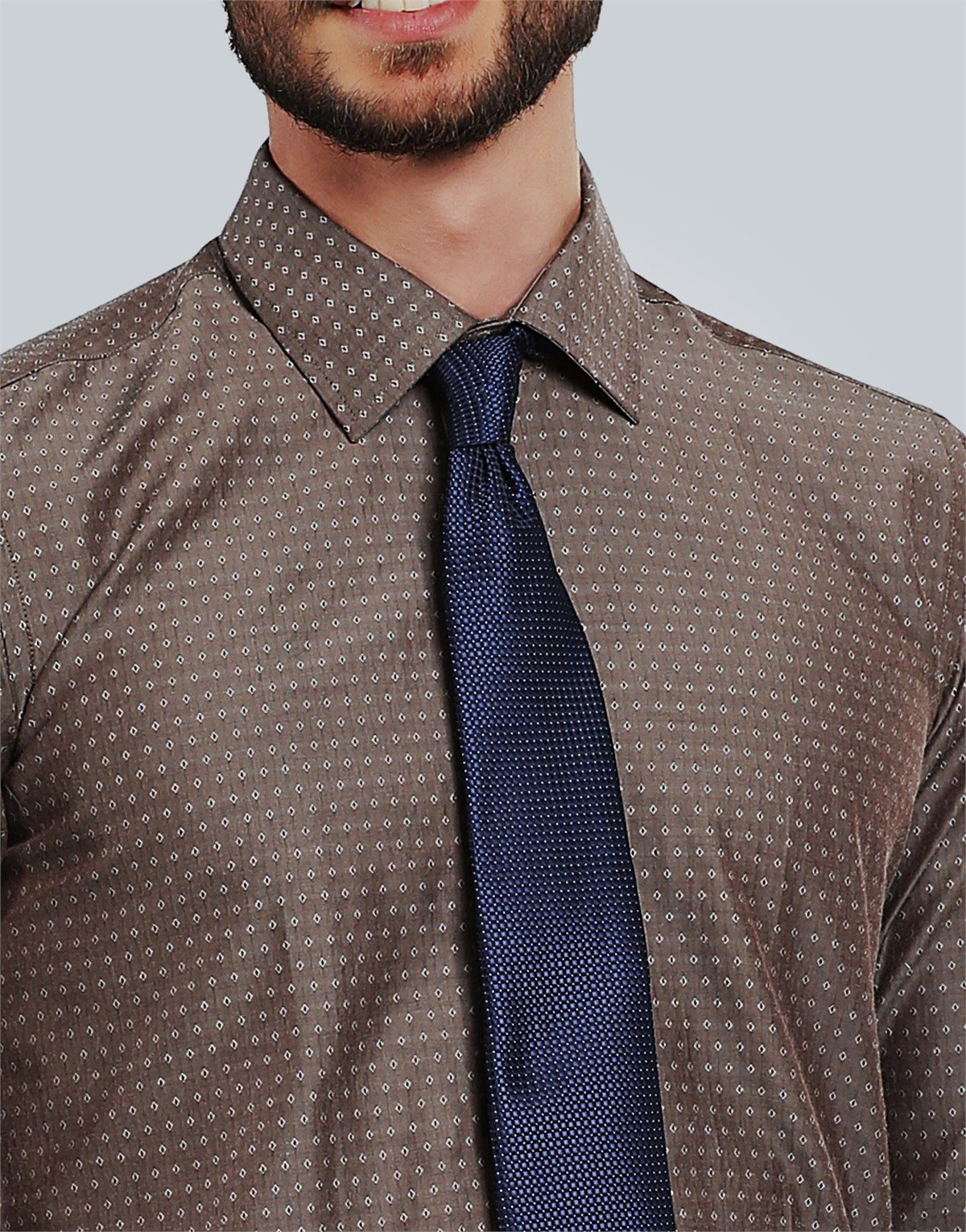 MODERN FIT LONG SLV TEXTURE 60/1   GÖMLEK SLIM FIT FORMAL - TEXTURE