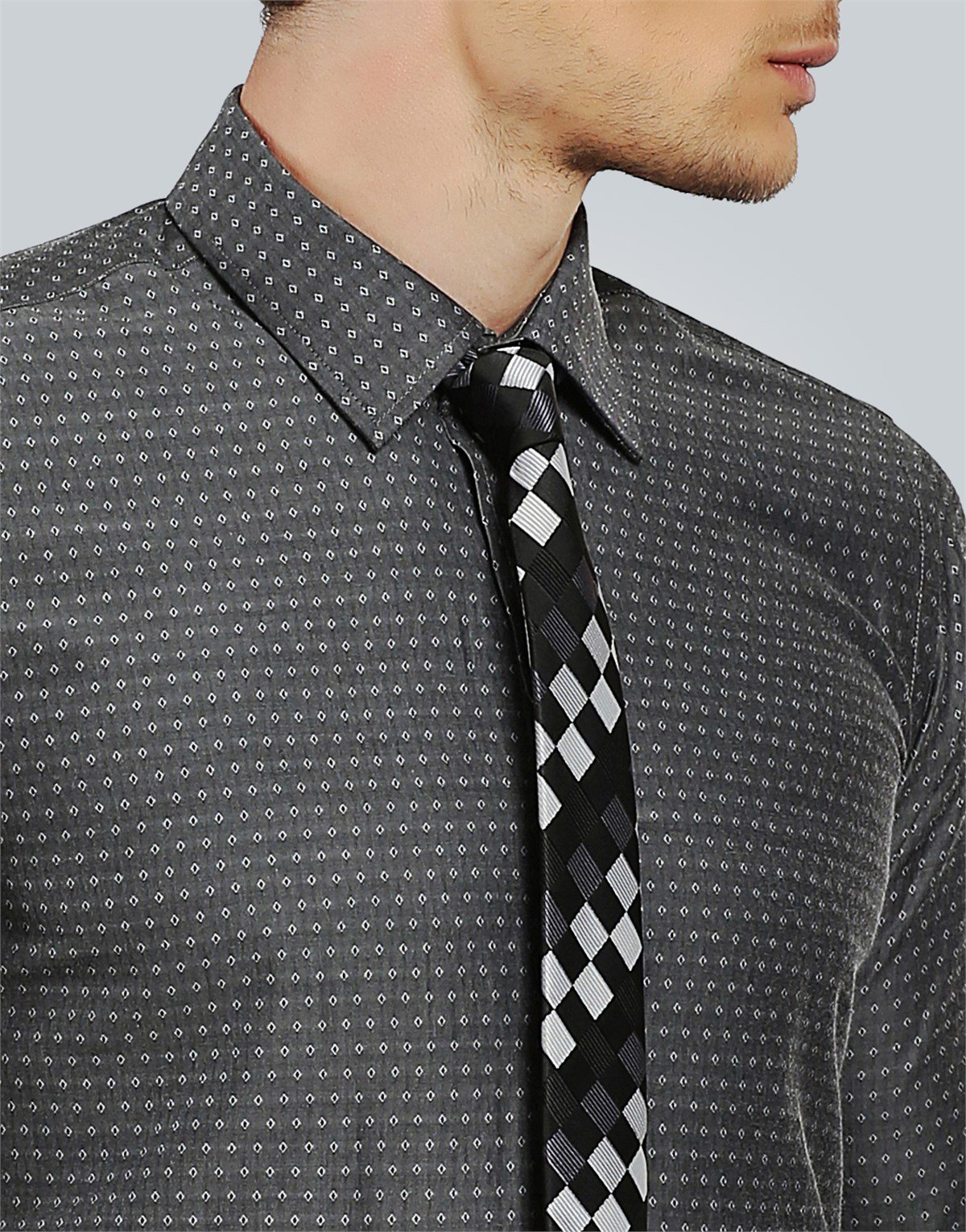 MODERN FIT LONG SLV TEXTURE 60/1   GÖMLEK SLIM FIT FORMAL - TEXTURE