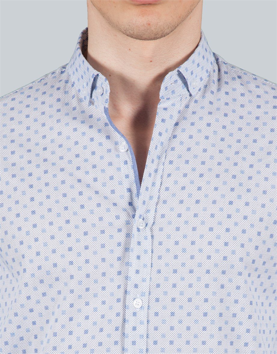 SLIM FIT LONG SLV ZOHAR   GÖMLEK SLIM FIT PRINTED - SIMPLE