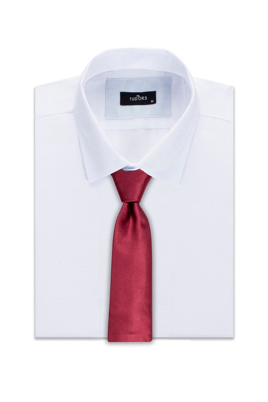 Klasik Mendilli Düz Erkek Kravat