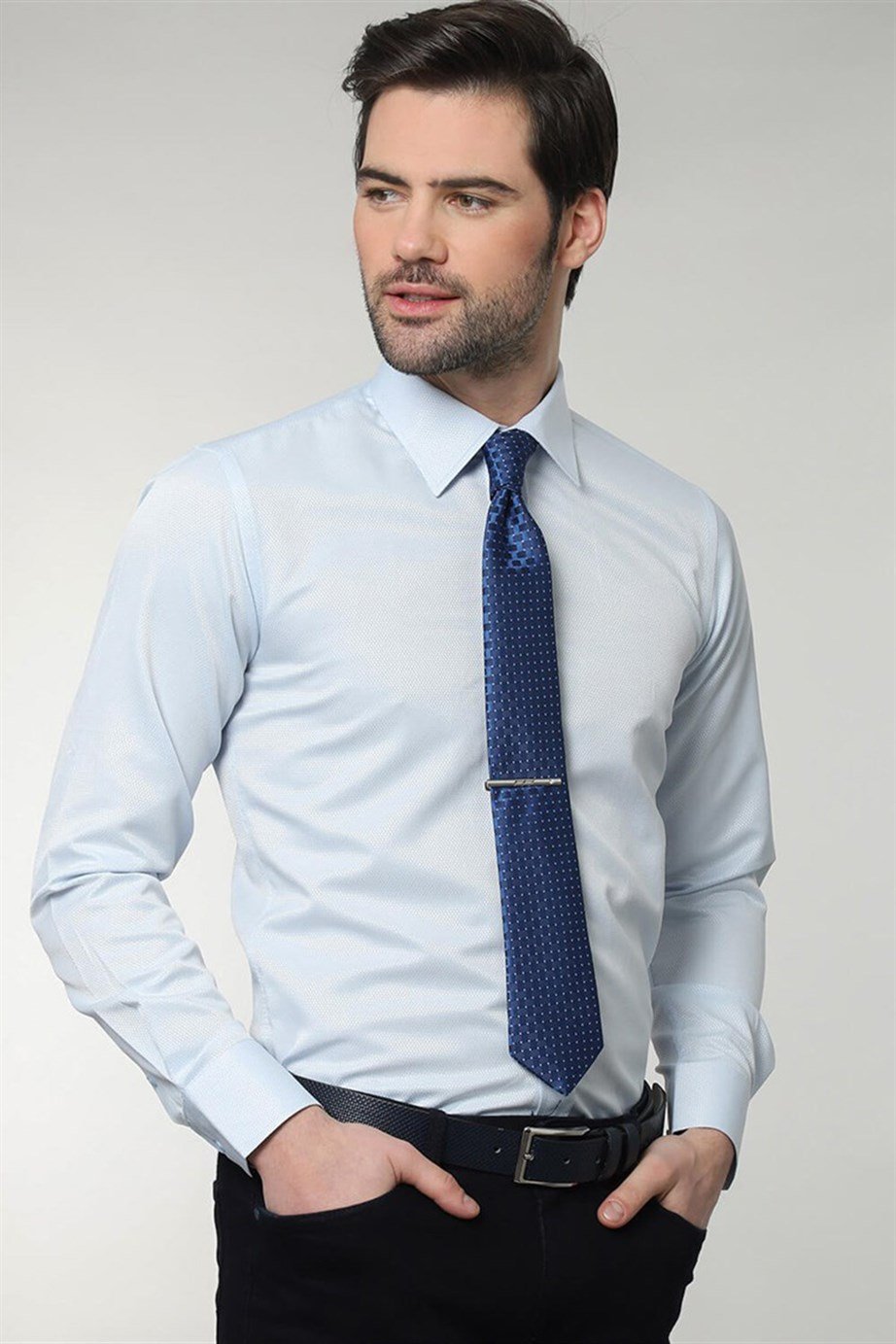 MODERN FIT LONG SLV TEXTURE 60/1   GÖMLEK SLIM FIT FORMAL - TEXTURE