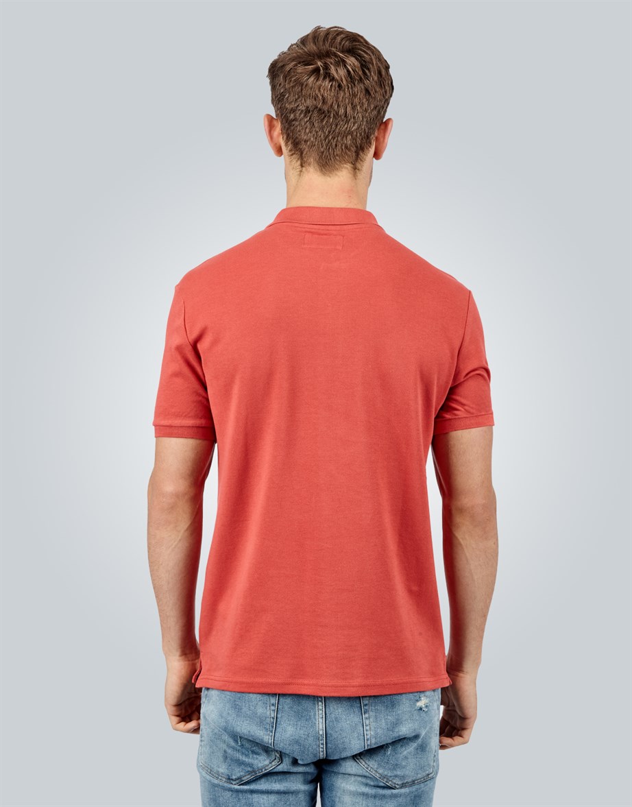 PLAIN PIQUE T-SHIRT SLIM FIT T-SHIRT