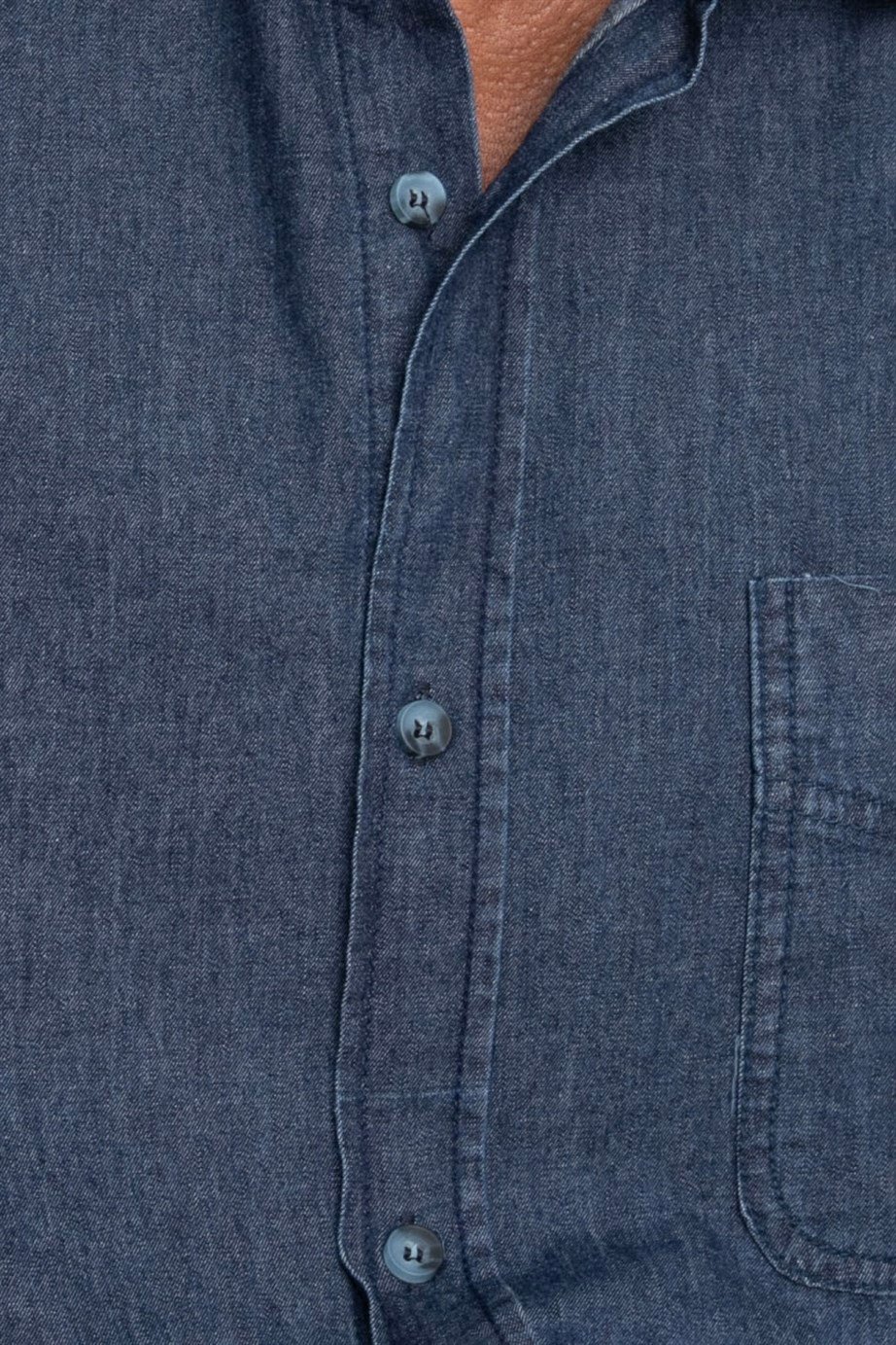 Relax Fıt Rahat Kalıp Denim Tek Cep Erkek Gömlek