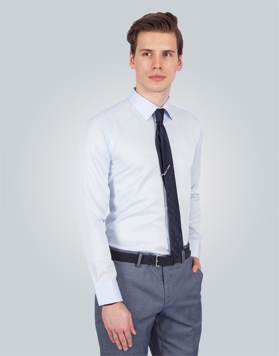 MODERN FIT LONG SLV TEXTURE 60/1   GÖMLEK SLIM FIT FORMAL - TEXTURE