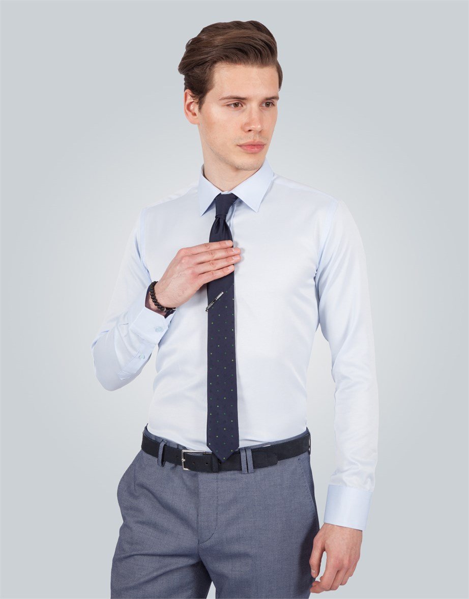 MODERN FIT LONG SLV TEXTURE 60/1   GÖMLEK SLIM FIT FORMAL - TEXTURE