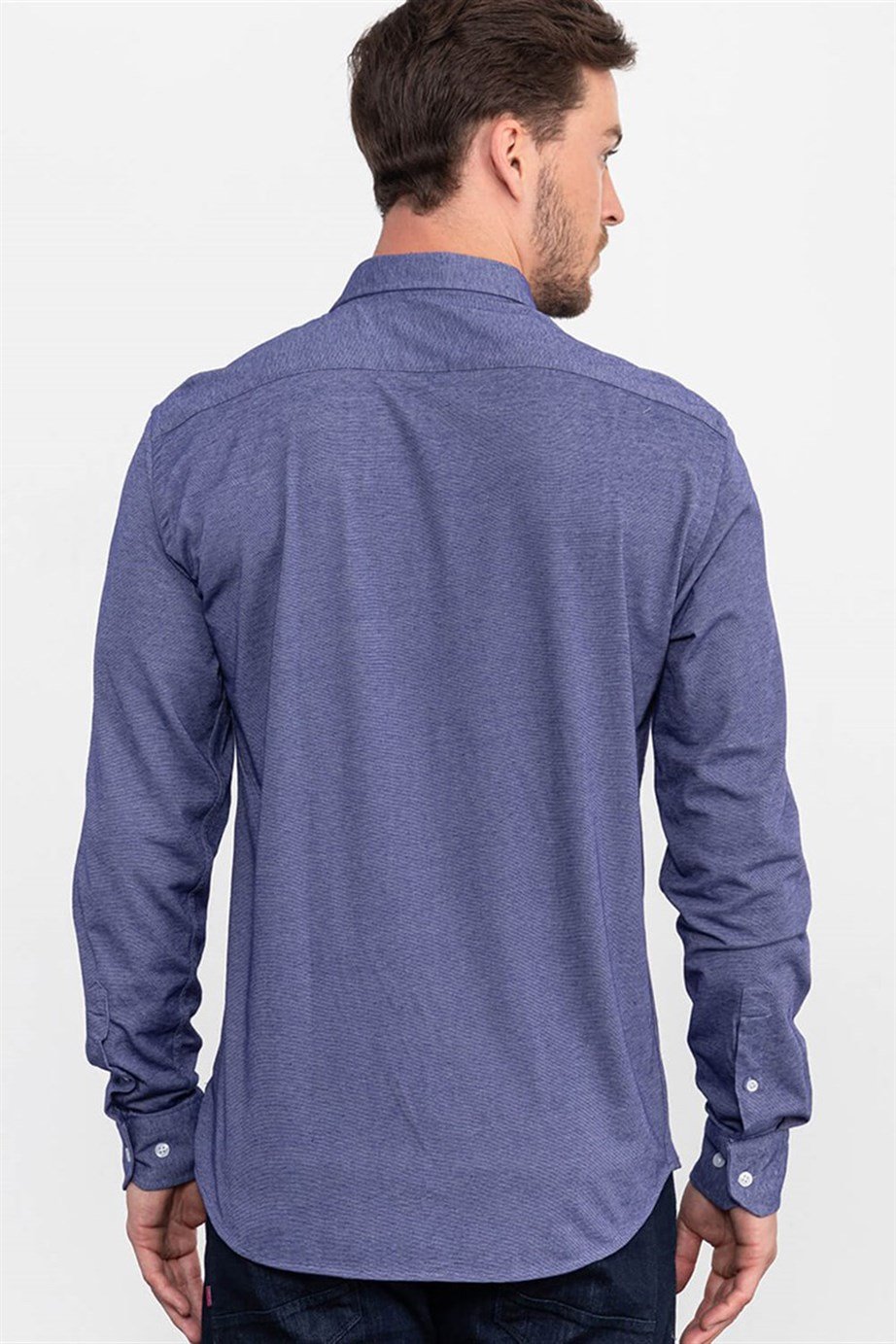 SLIM FIT LONG SLV GUILANO   GÖMLEK KNITTED SHIRTS
