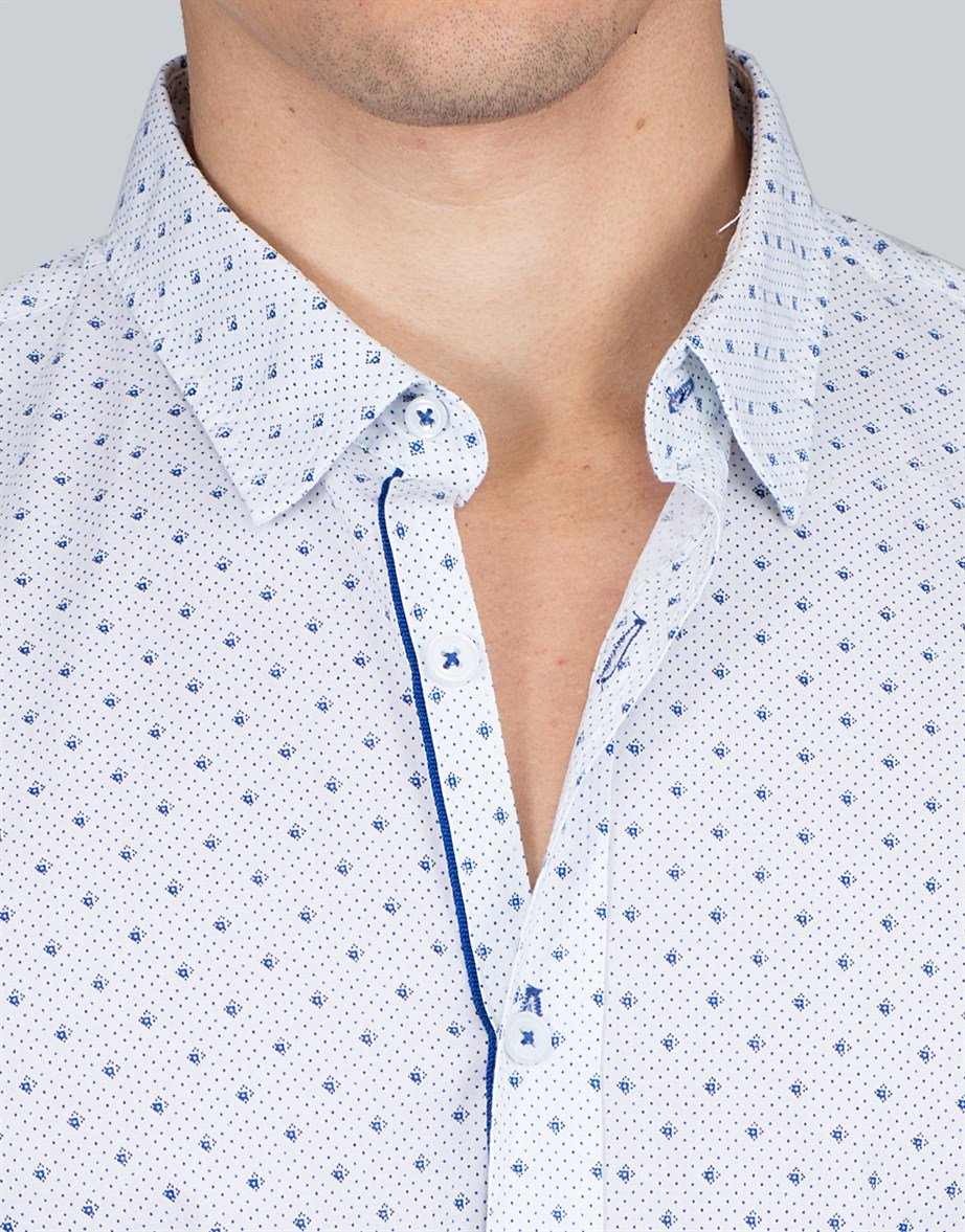 SLIM FIT LONG SLV ZARIBOR   GÖMLEK SLIM FIT PRINTED - SIMPLE