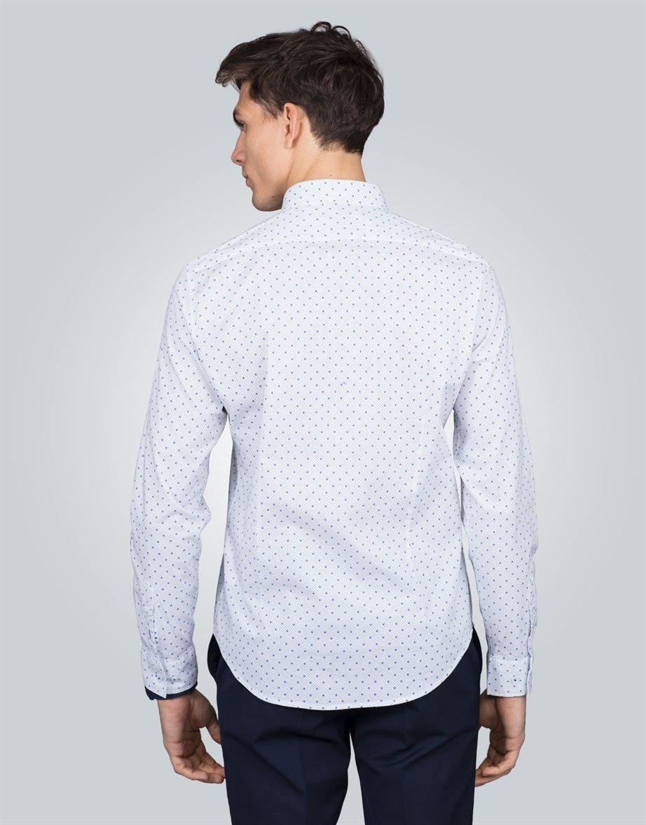 SLIM FIT LONG SLV ZARIBOR   GÖMLEK SLIM FIT PRINTED - SIMPLE