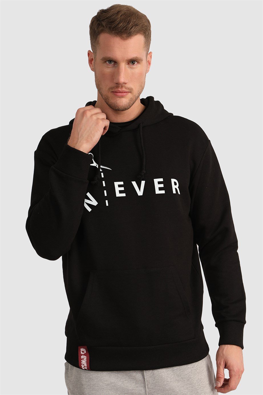Baskılı Kapüşonlu Unisex Sweatshirt