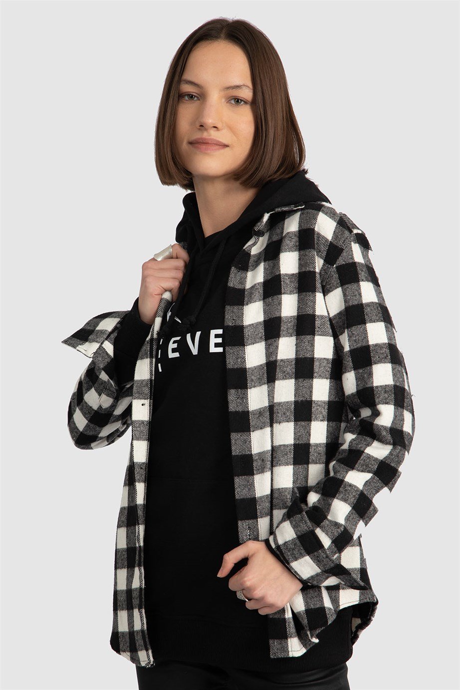Baskılı Kapüşonlu Unisex Sweatshirt