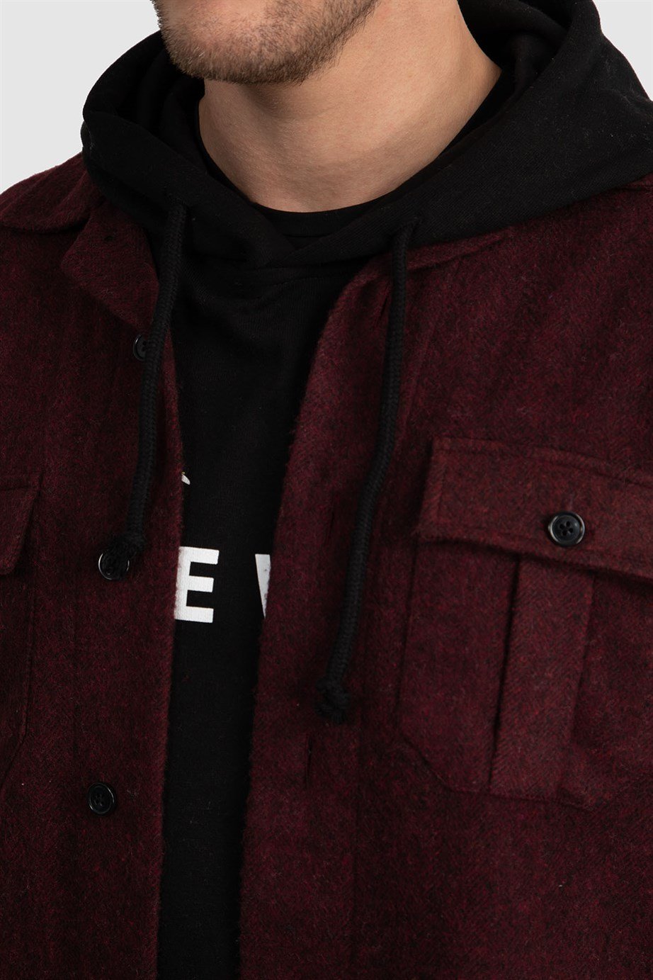 Baskılı Kapüşonlu Unisex Sweatshirt