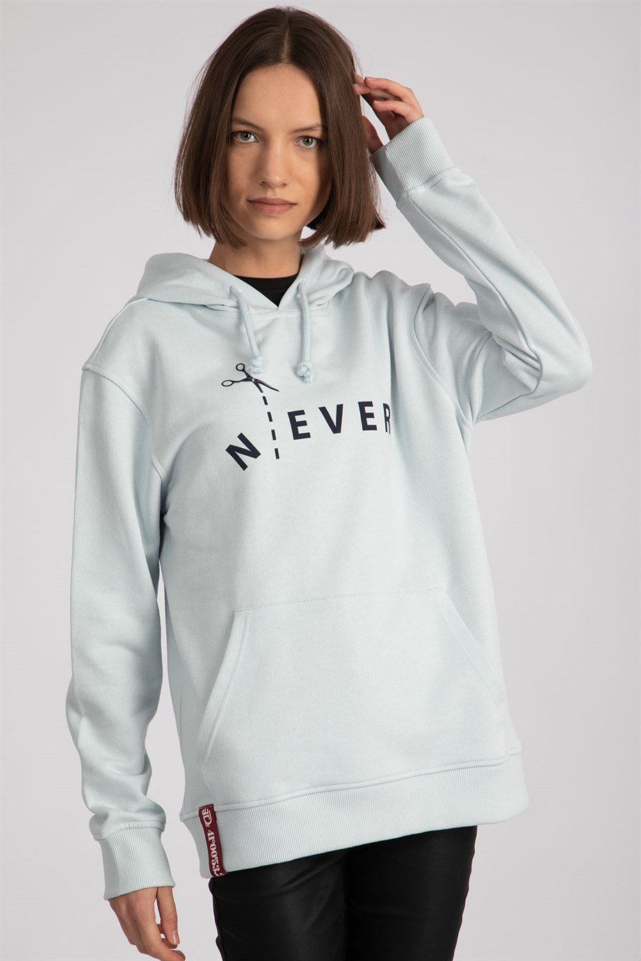 Baskılı Kapüşonlu Sweatshirt