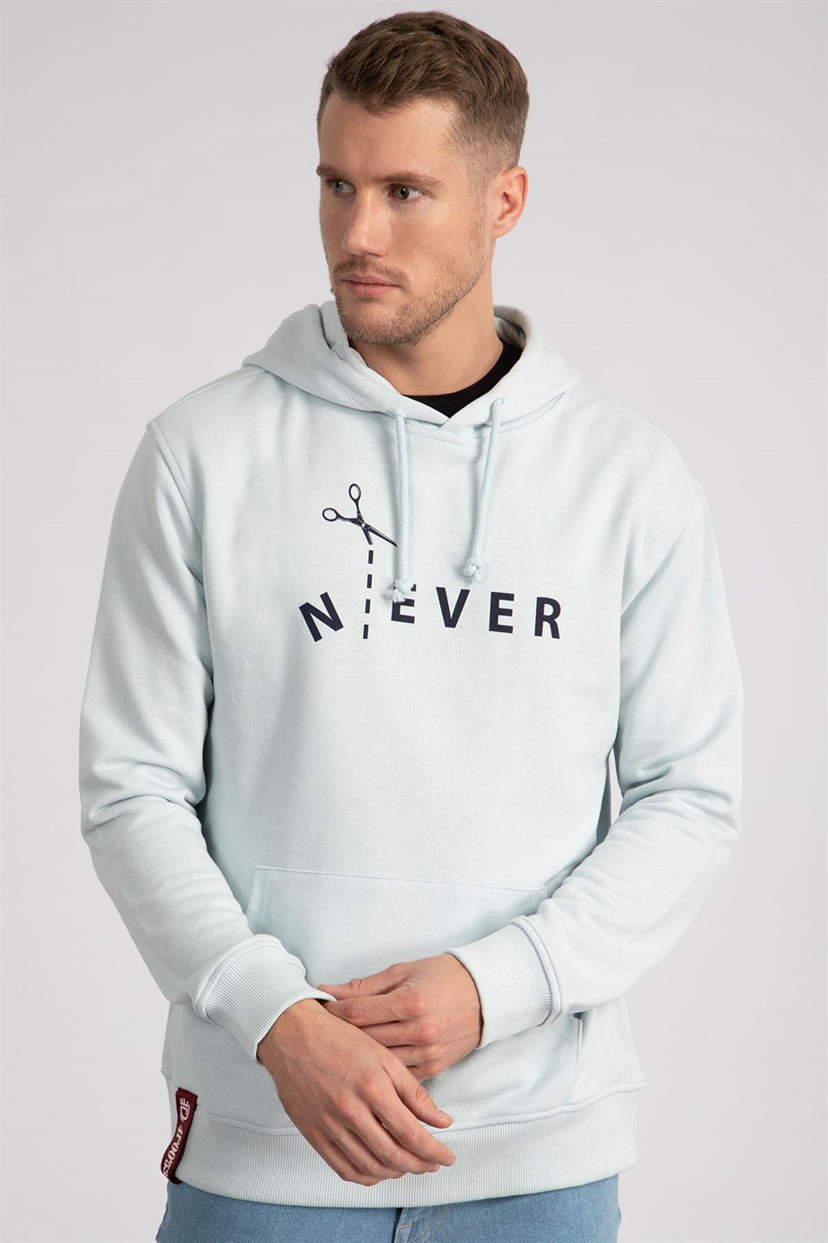 Baskılı Kapüşonlu Sweatshirt