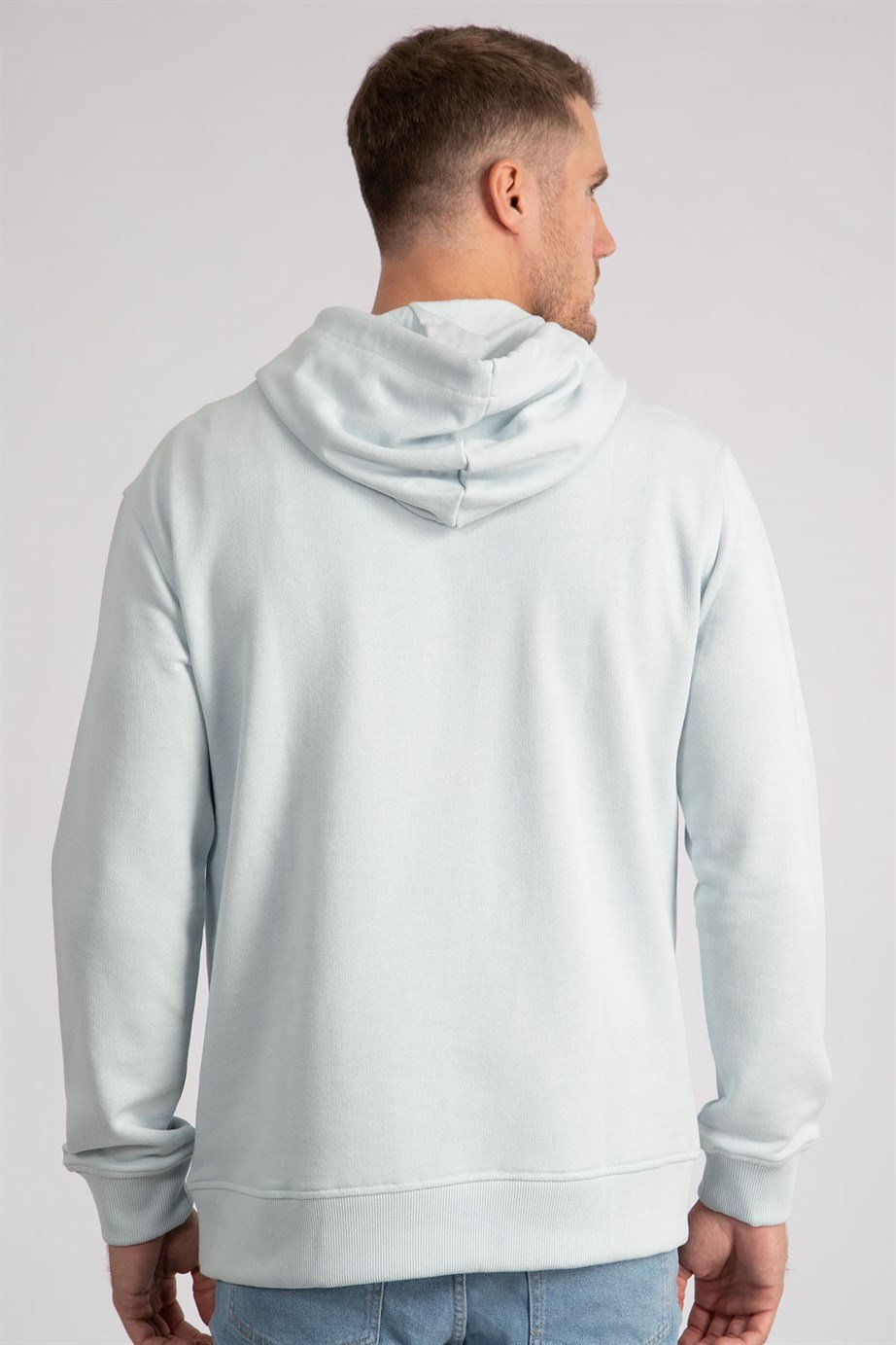 Baskılı Kapüşonlu Sweatshirt