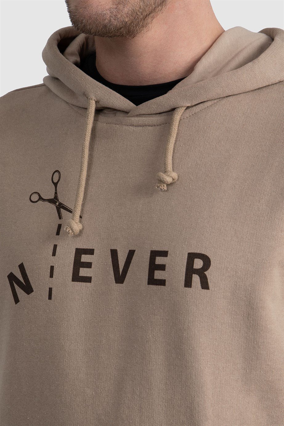 Baskılı Kapüşonlu Sweatshirt