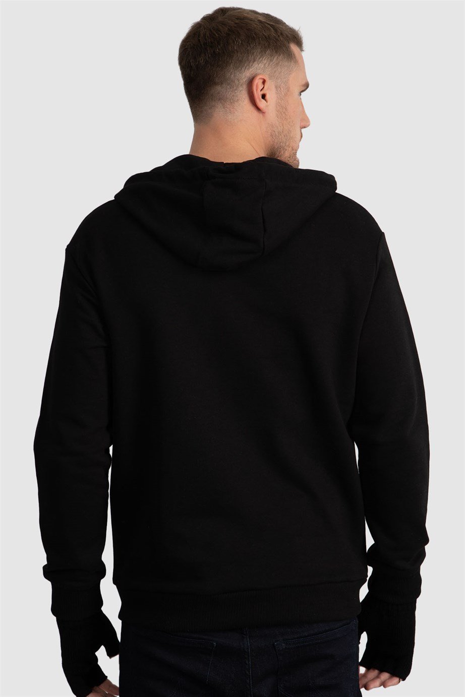 Fermuarlı Kapüşonlu Sweatshirt
