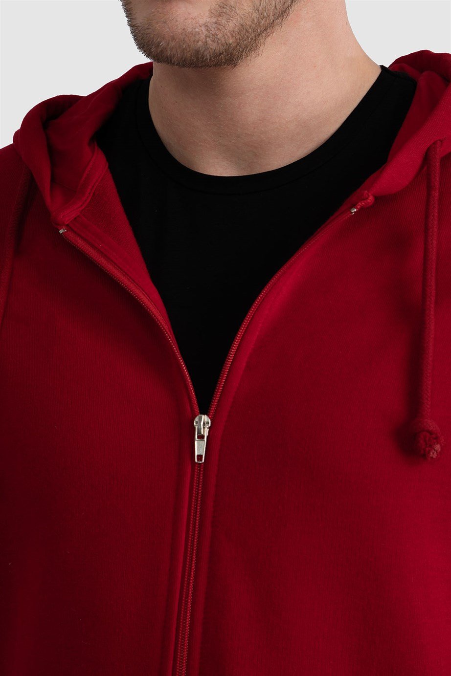 Fermuarlı Kapüşonlu Sweatshirt