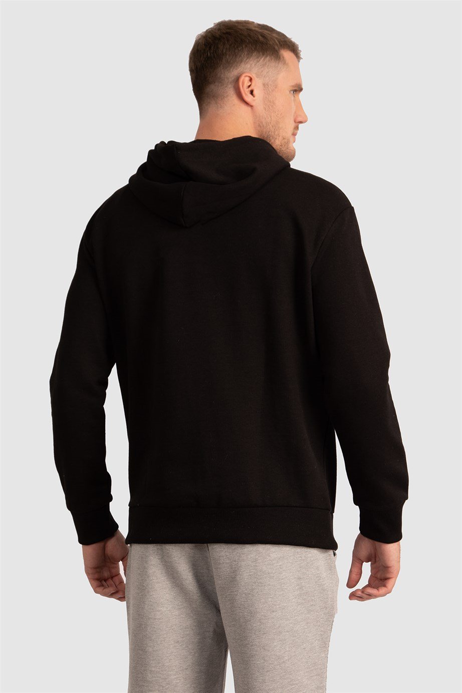 Kapüşonlu Basıc Sweatshirt