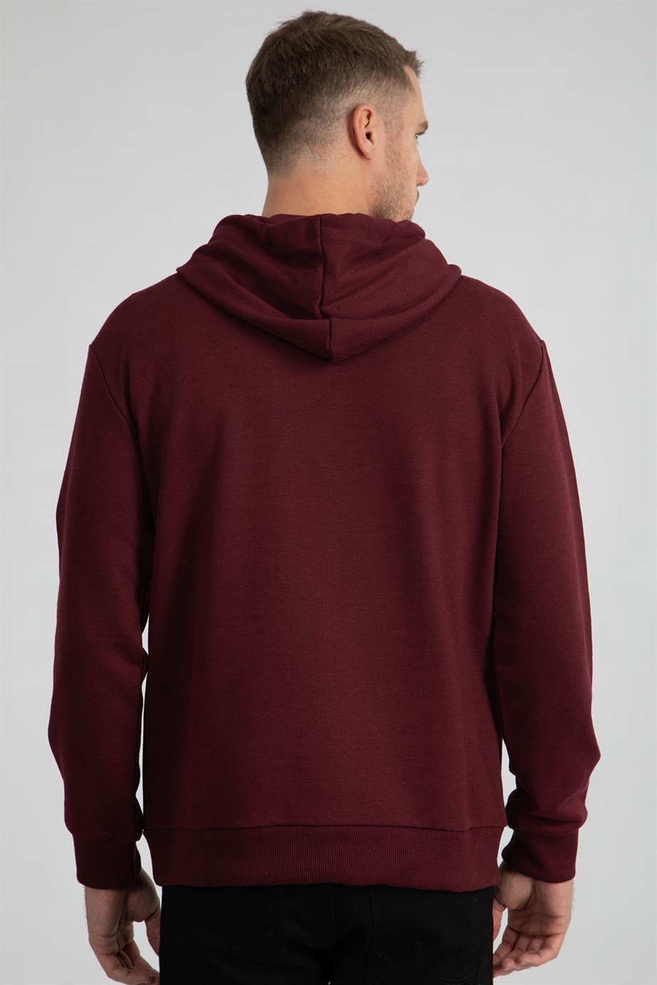 Kapüşonlu Basıc Sweatshirt