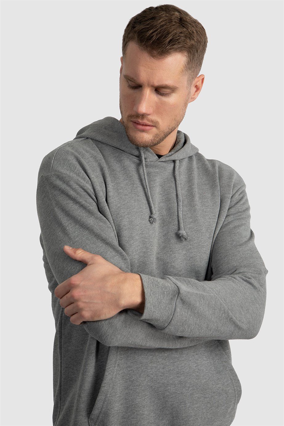 Kapüşonlu Basıc Sweatshirt