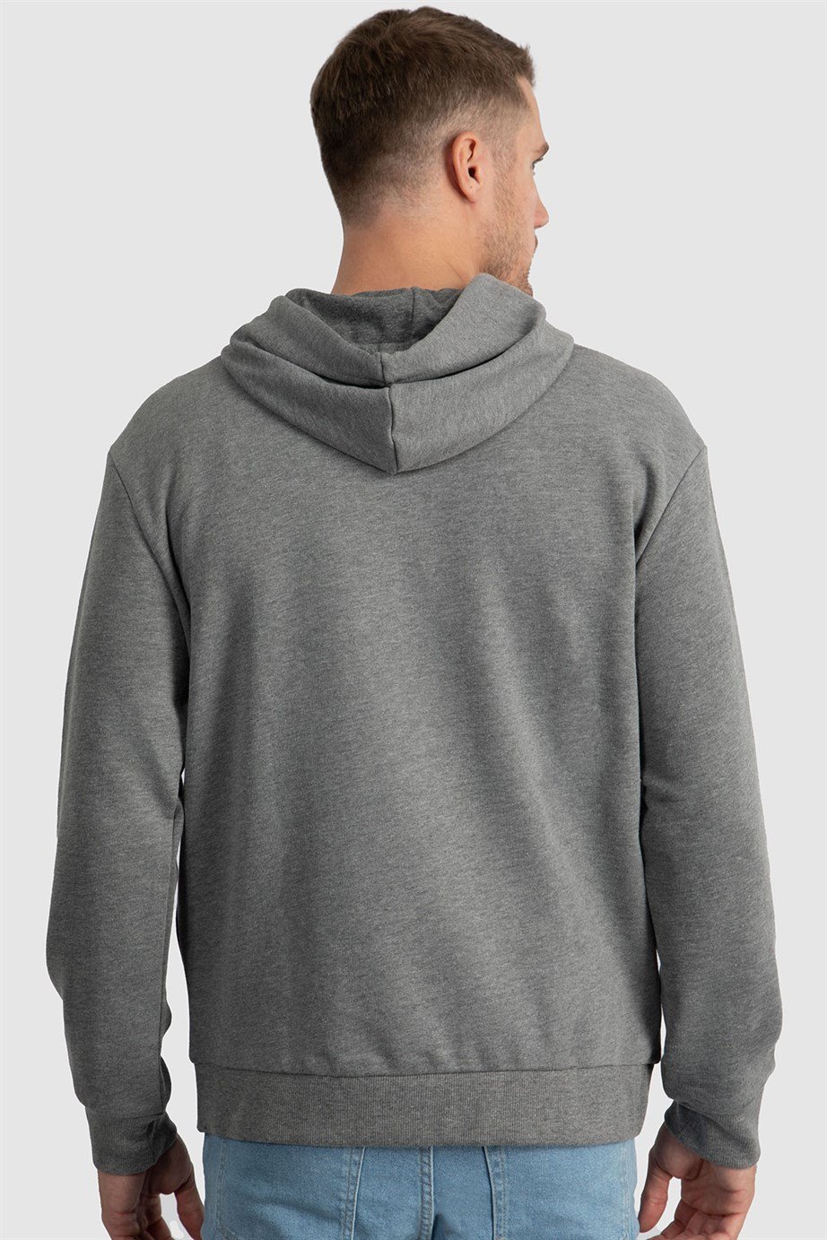 Kapüşonlu Basıc Sweatshirt