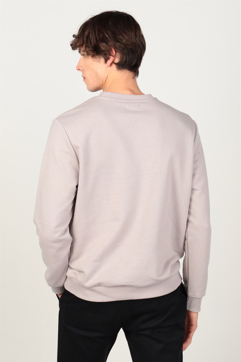 Bisiklet Yaka Basıc Unisex Sweatshirt