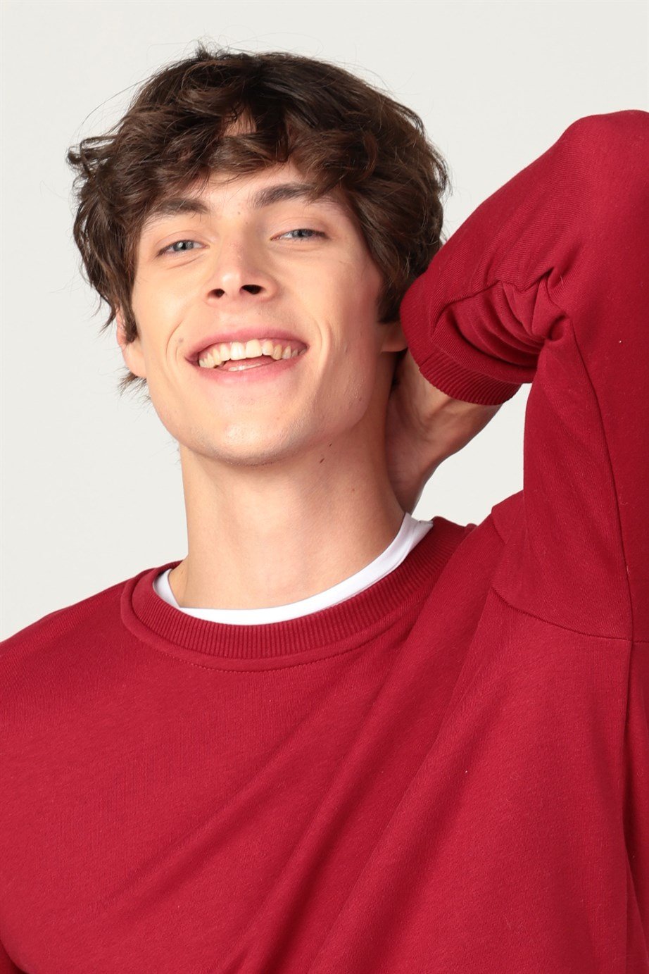 Bisiklet Yaka Basıc Unisex Sweatshirt