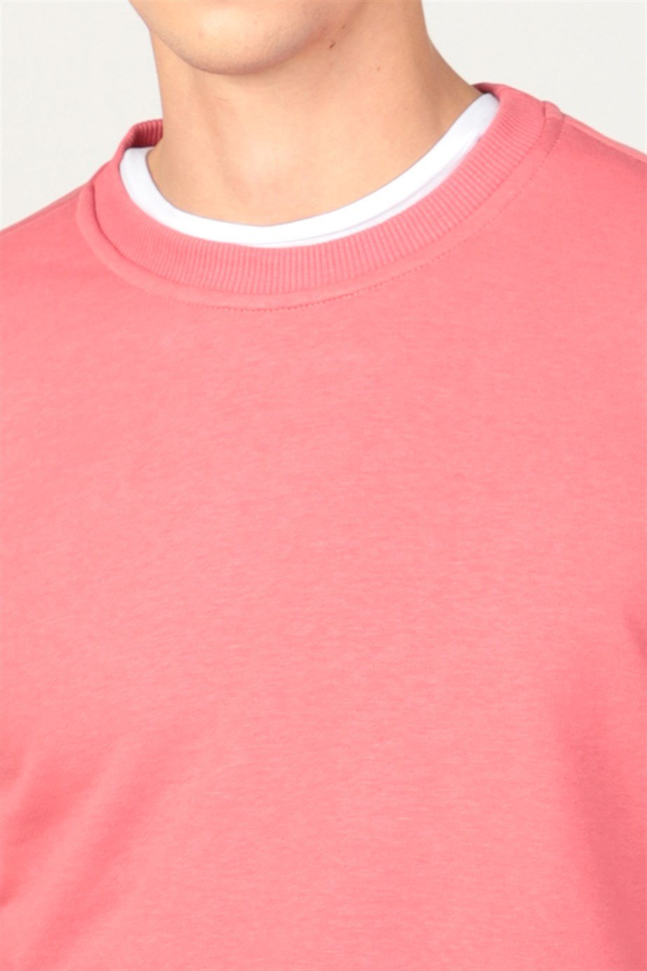 Bisiklet Yaka Basıc Unisex Sweatshirt