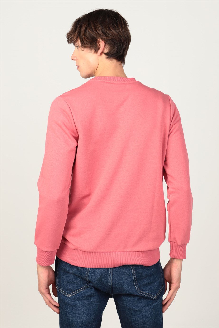 Bisiklet Yaka Basıc Unisex Sweatshirt