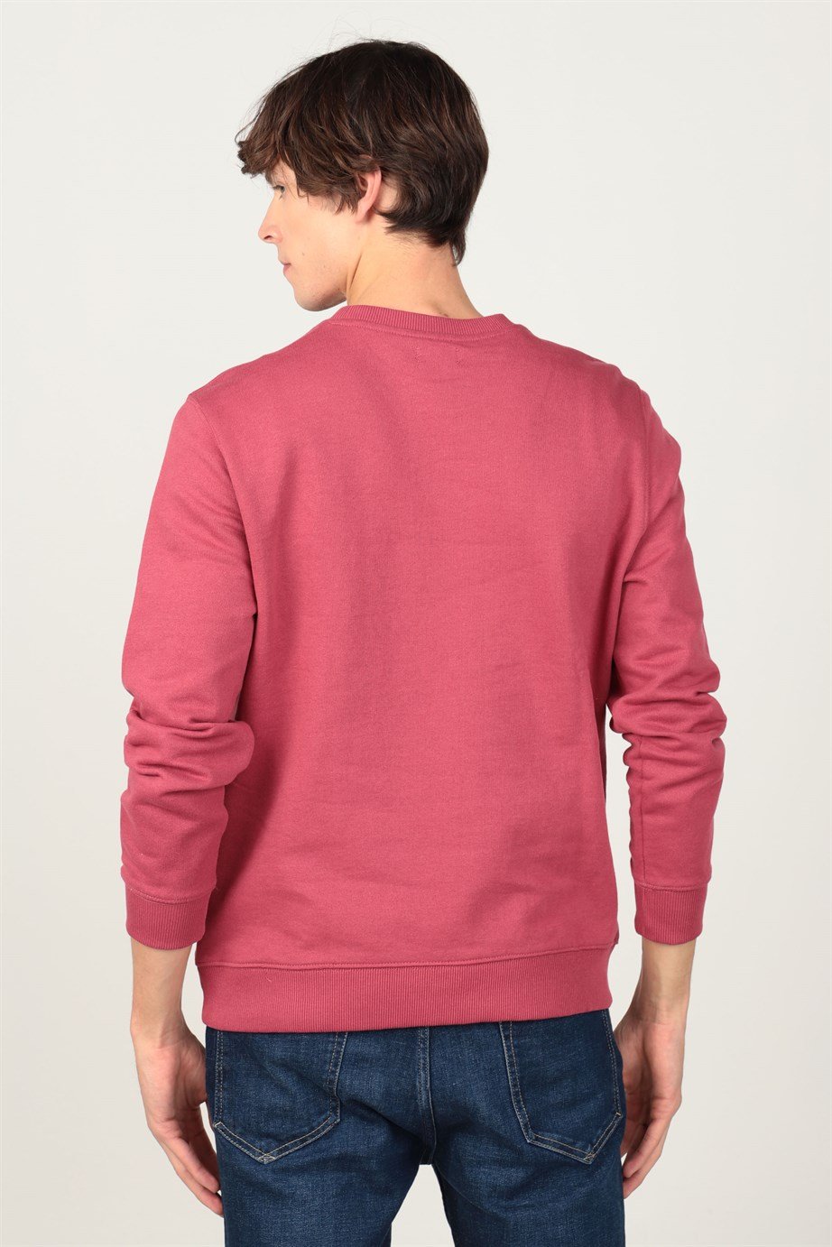 Bisiklet Yaka Basıc Unisex Sweatshirt