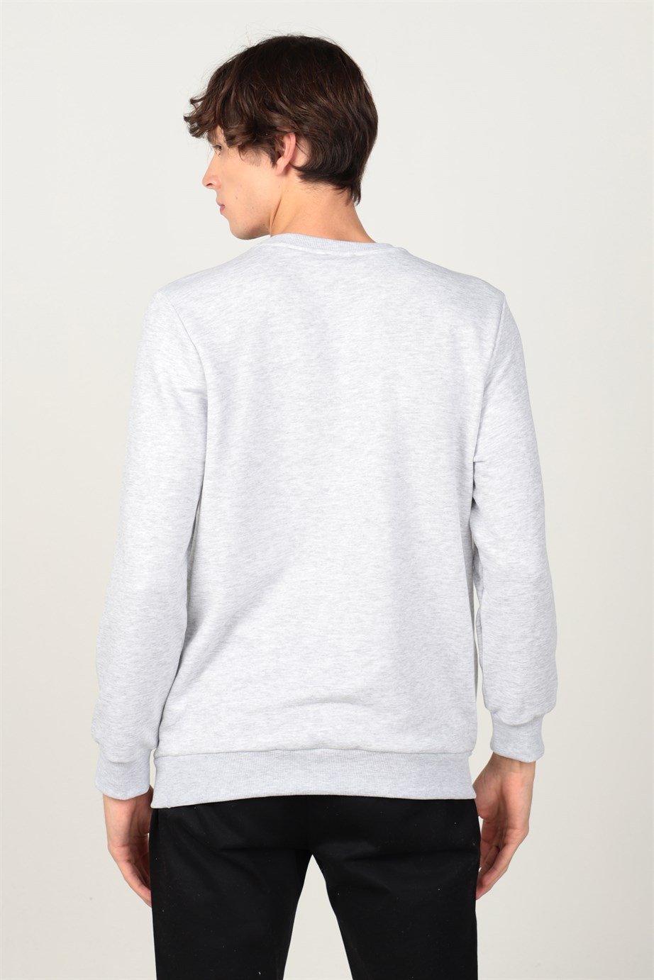 Bisiklet Yaka Basıc Unisex Sweatshirt
