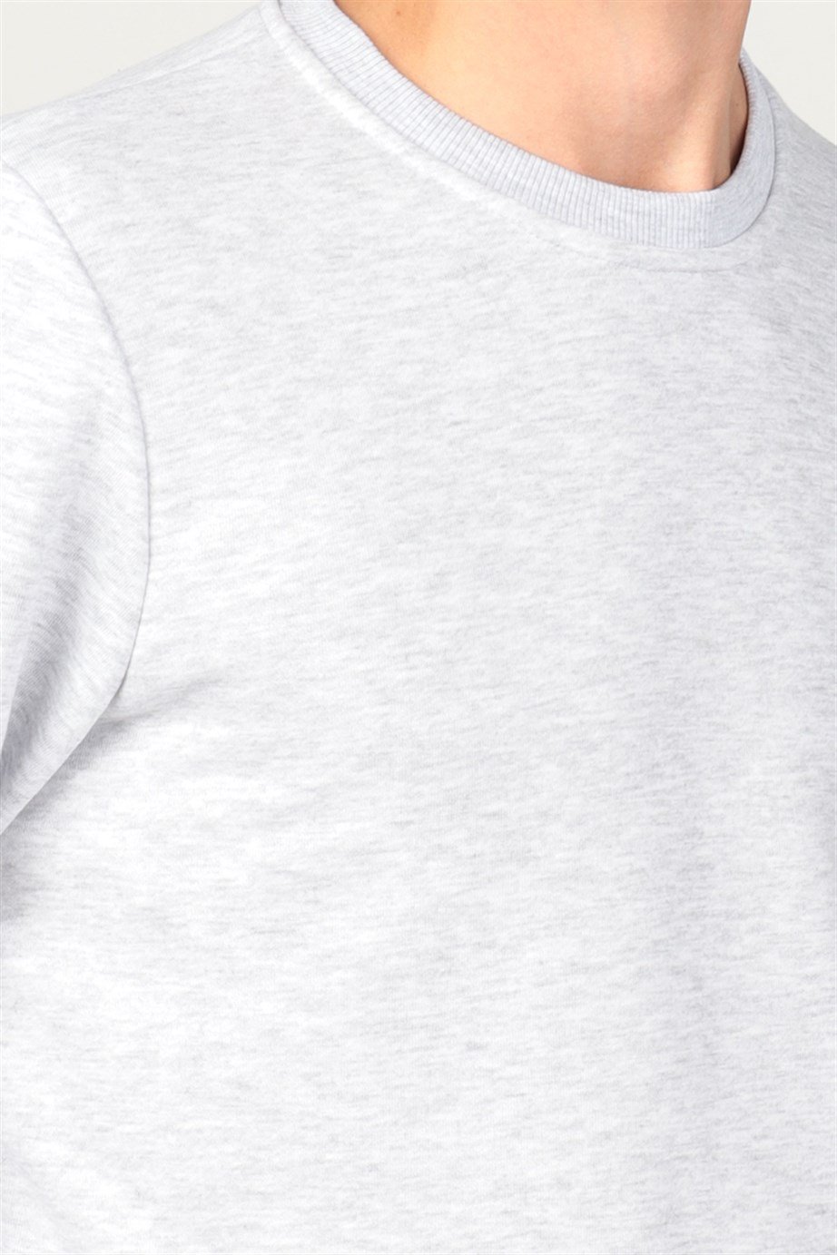 Bisiklet Yaka Basıc Unisex Sweatshirt