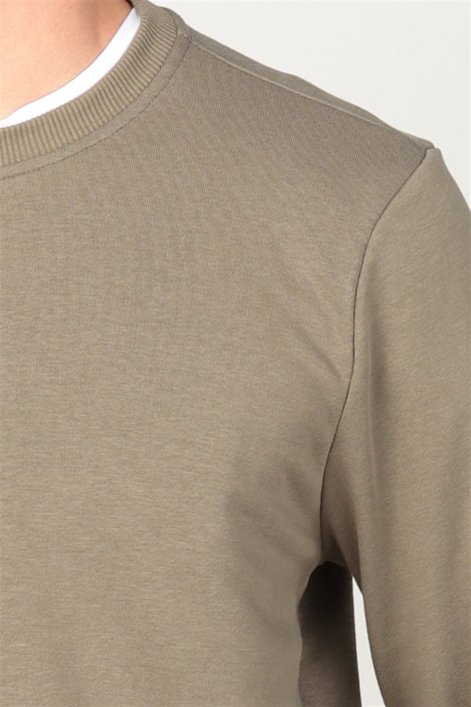 Bisiklet Yaka Basıc Unisex Sweatshirt