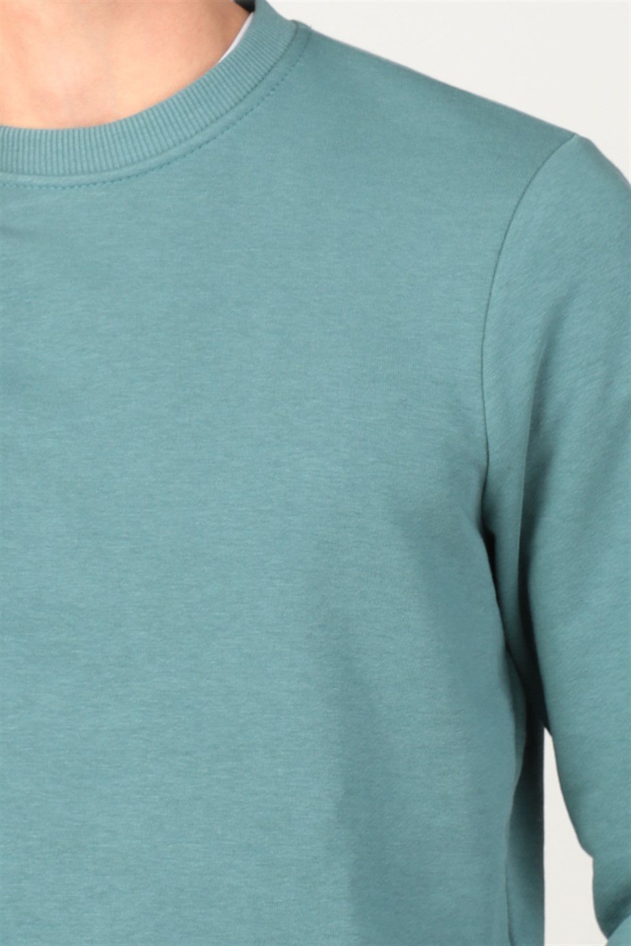 Bisiklet Yaka Basıc Unisex Sweatshirt