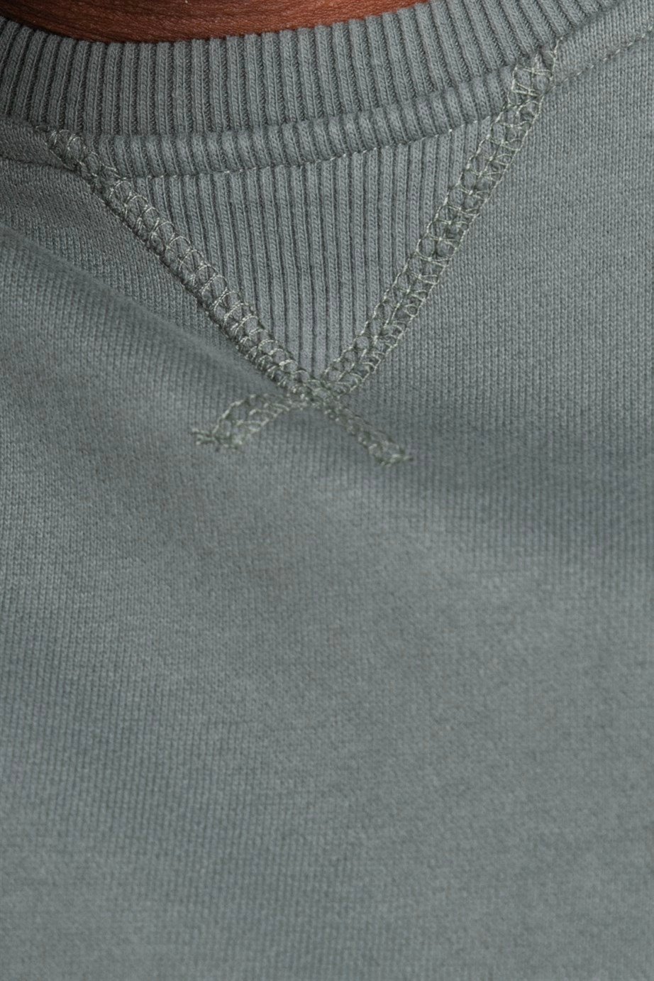 Pamuk Bisiklet Yaka Basıc Unisex Sweatshirt