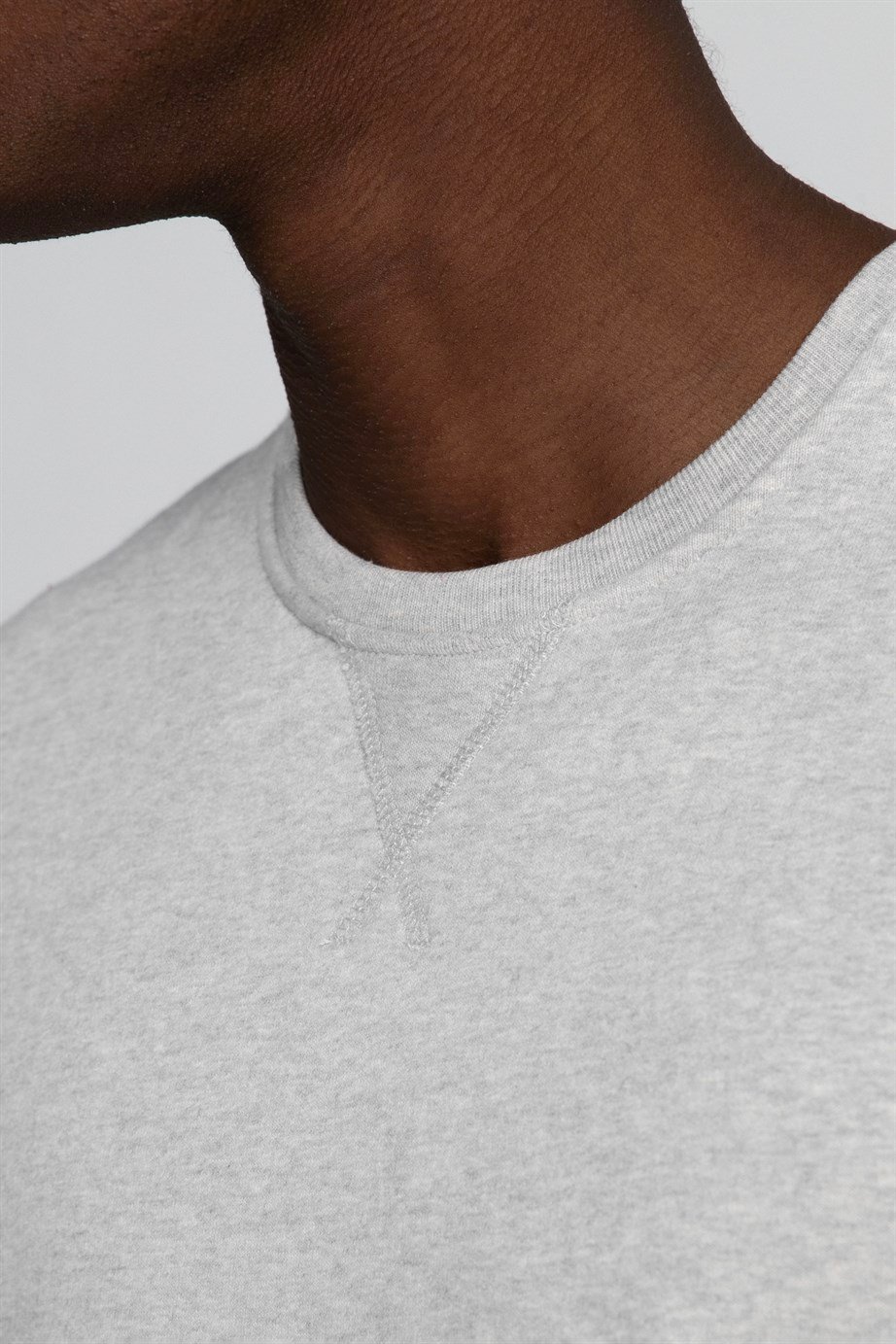 Pamuk Bisiklet Yaka Basıc Unisex Sweatshirt