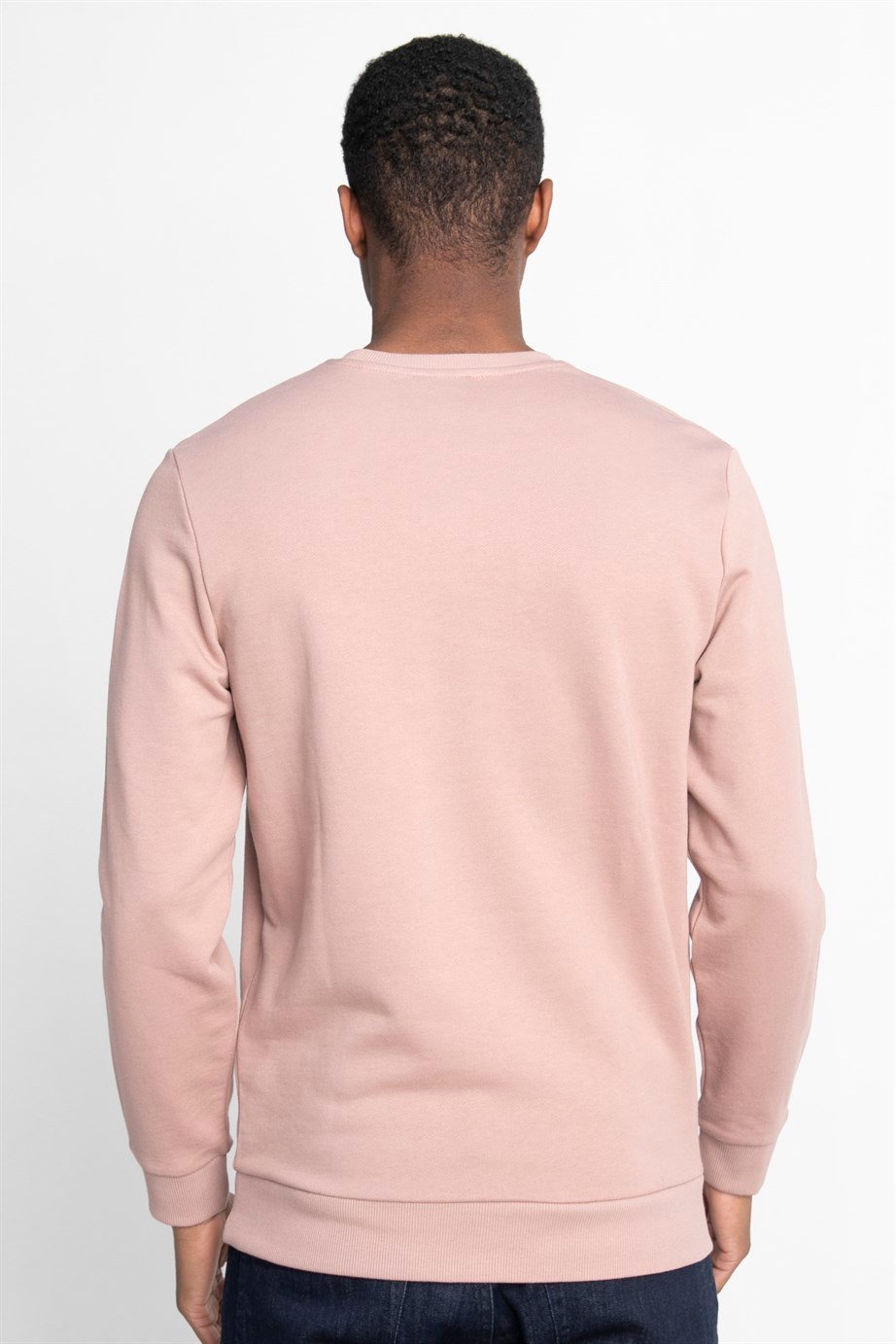 Pamuk Bisiklet Yaka Basıc Unisex Sweatshirt