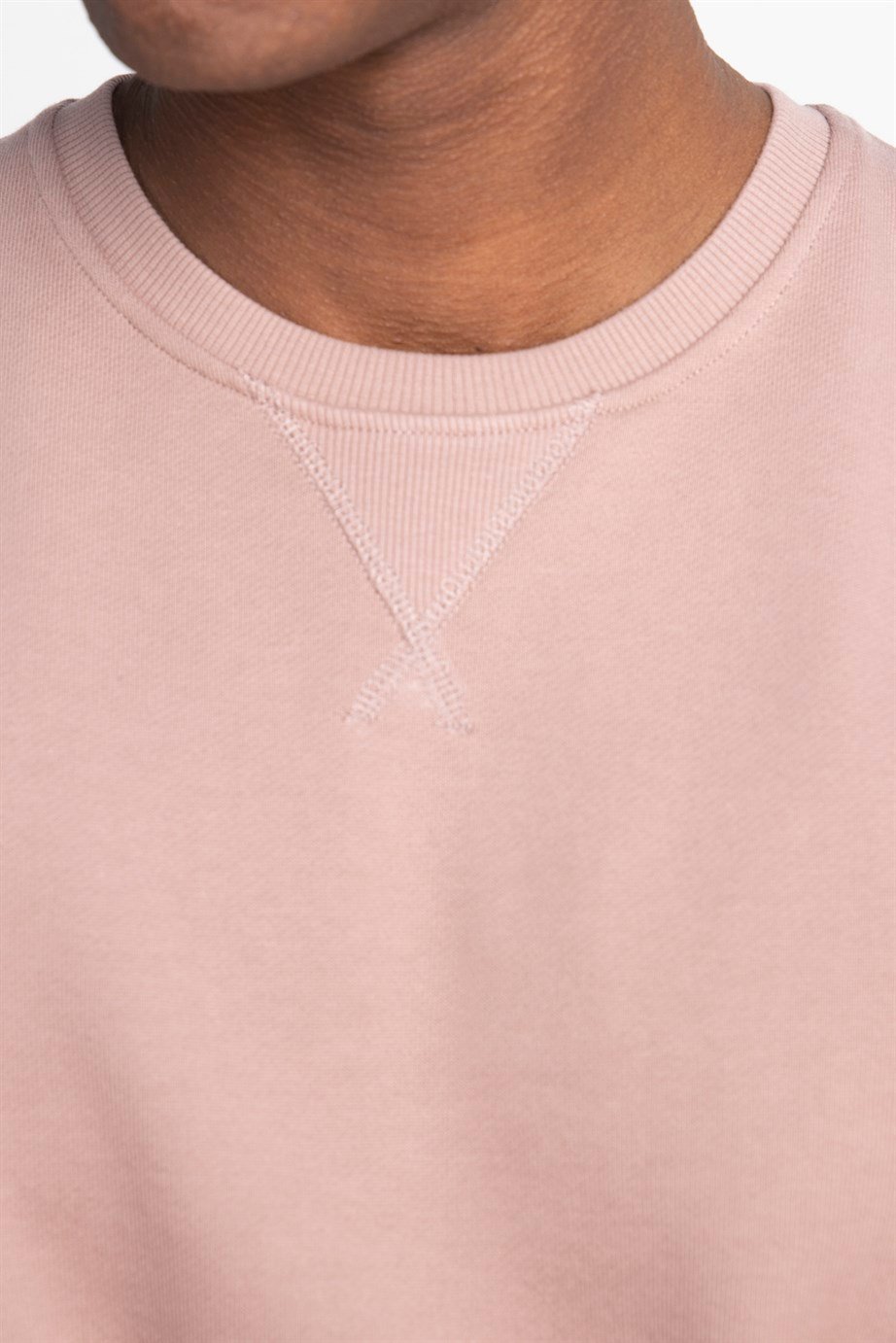 Pamuk Bisiklet Yaka Basıc Unisex Sweatshirt