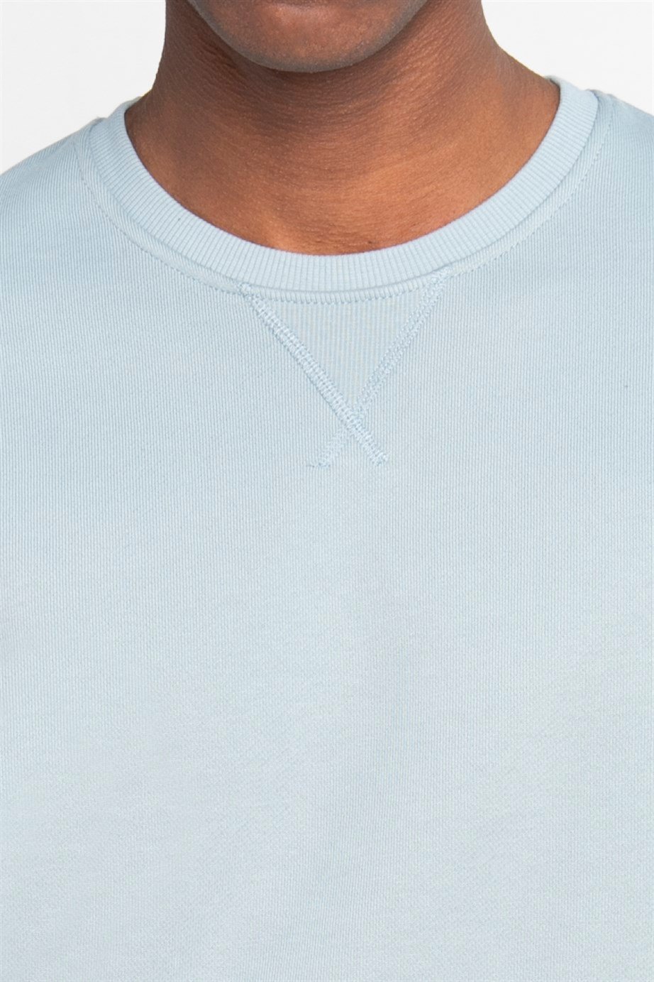 Pamuk Bisiklet Yaka Basıc Unisex Sweatshirt