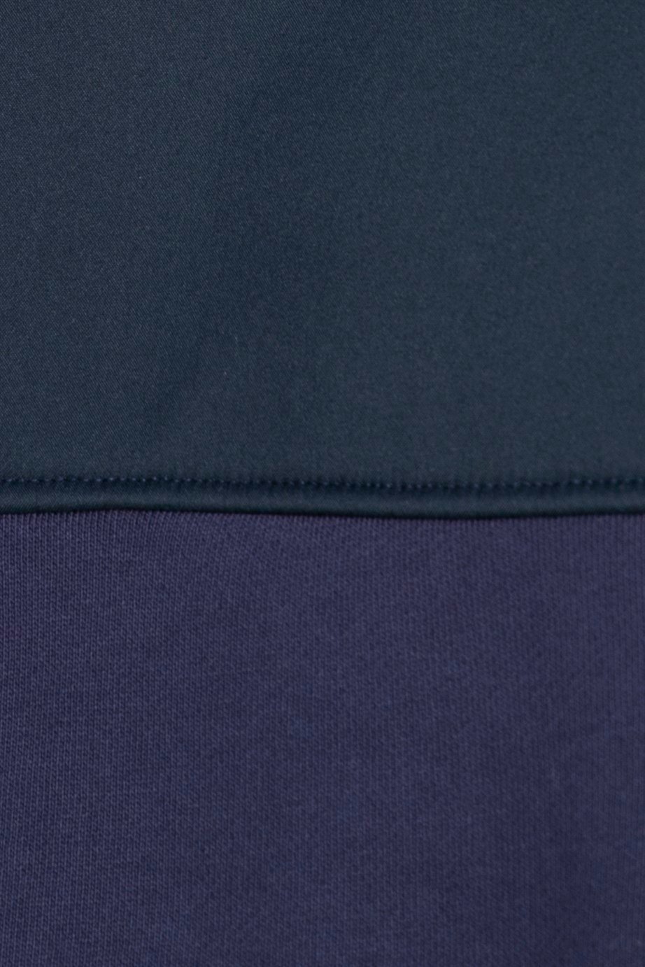 Pamuk Bisiklet Yaka Önü Parçalı Sweatshirt