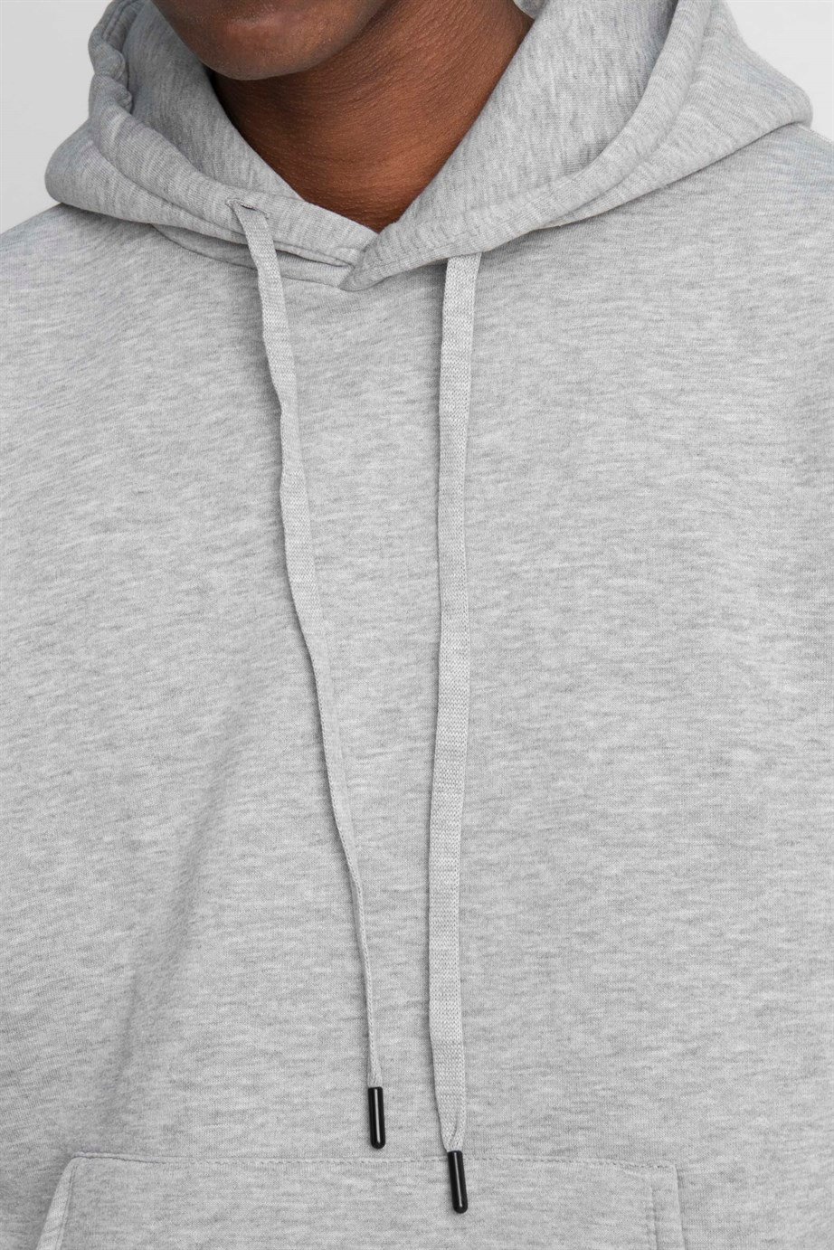 Pamuk Kapüşonlu Basıc Unisex Sweatshirt